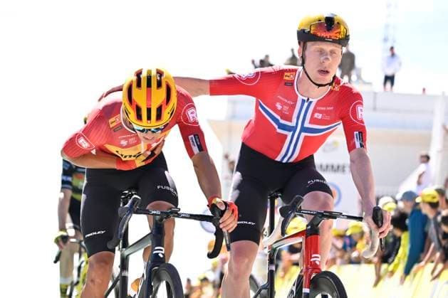 Tour de France 2025 Stage 16 MONT-VENTOUX, FRANCE - JULY 22 : Johannessen Tobias (NOR) of Uno-X Mobility during stage 16 of the 112th edition of Tour de France an UCI World Tour 2.UWT cycling road race stage for Men Elite of 172 km with start in Montpellier and finish in Mont-Ventoux on July 22, 2025 in Mont-Ventoux, France, 22 07 2025 ( Motordriver Kenny Verfaillie - Mont-Ventoux France  Copyright: xJanxDexMeuleneirx
