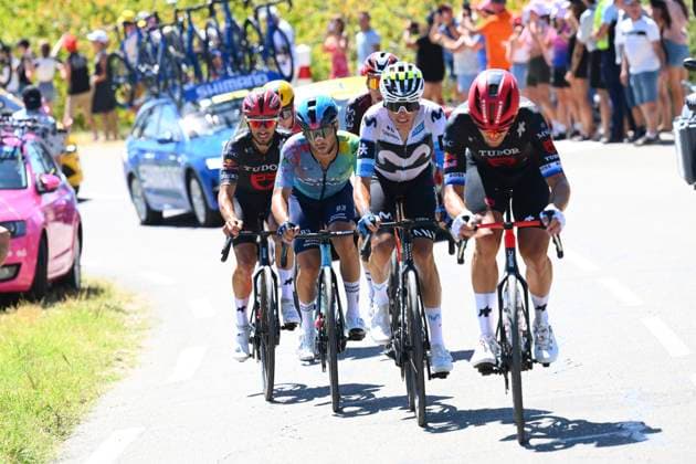Tour de France 2025 Stage 16 MONT-VENTOUX, FRANCE - JULY 22 : Trentin Matteo (ITA) of Tudor Pro Cycling Team during stage 16 of the 112th edition of Tour de France an UCI World Tour 2.UWT cycling road race stage for Men Elite of 172 km with start in Montpellier and finish in Mont-Ventoux on July 22, 2025 in Mont-Ventoux, France, 22 07 2025 ( Motordriver Kenny Verfaillie - Mont-Ventoux France  Copyright: xVincentxKalutx
