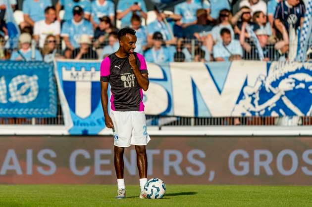 250722 Taha Ali of Malmö FF ahead of the UEFA Champions League qualifier football match between FK RFS and Malmö FF on July 22, 2025 in Riga. Photo: Christian Örnberg BILDBYRAN COP 166 CO0590 fotboll football soccer fotball uefa champions league qualifiers champions league fk rfs malmö ff bbeng bbauto Copyright: CHRISTIANxÖRNBERG BB250722CO034