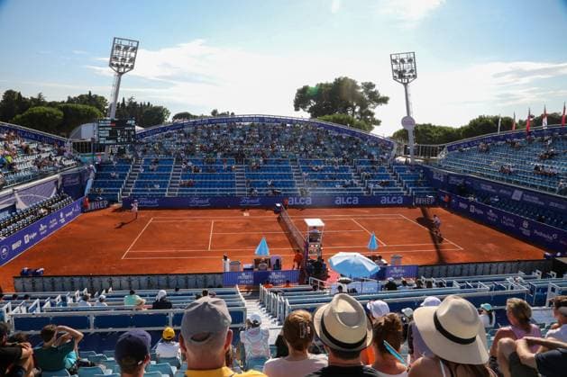 Umag, Croatia, 220725. 35th Plava Laguna Croatia Open Umag. Tennis match between Francesco Passaro and Camilo Ugo Carabelli. Photo: Goran Sebelic CROPIX Copyright: xxGoranxSebelicx passaro_carabelli09-220725