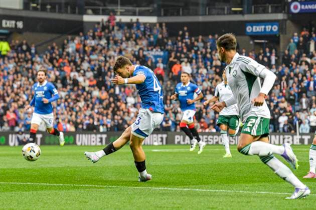 Rangers v Panathinaikos F.C. UEFA Champions League Nicolas Raskin of Rangers shoots during the UEFA Champions League Second Qualifying Round First Leg match at Ibrox Stadium, Glasgow UK Newspapers OUT Copyright: xJamiexJohnstonx FIL-21990-0055