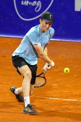 Umag, Croatia, 220725. 35th Plava Laguna Croatia Open Umag. Tennis match between Dino Prizmic and Elmer Moller. In the photo: Elmer Moller. Photo: Goran Sebelic CROPIX Copyright: xxGoranxSebelicx prizmic_moller22-220725