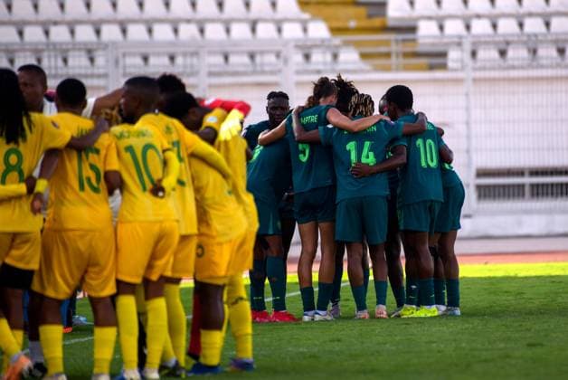 CASABLANCA, MOROCCO - JULY 22: Nigeria and South bAfrica during the 2025 Women s Africa Cup of Nations (WAFCON) Semi Finals match between Nigeria and South Africa at Stade Larbi Zaouli on July 22, 2025 in Casablanca, Morocco. Photo by Mansa Ayoola Copyright: xx