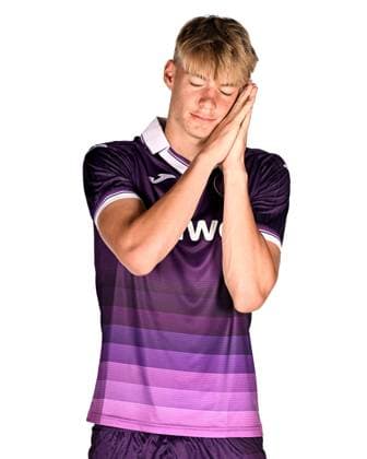 RSC Anderlecht Media Activities 22 07 2025 NEERPEDE, BELGIUM - JULY 22 : De Cat Nathan midfielder of RSC Anderlecht pictured during a photoshoot during the RSC Anderlecht mediaday ahead of the Jupiler Pro League 2025-2026 season on July 22, 2025 in Neerpede, Belgium, 22 07 2025  Copyright: xTomasxSiskx