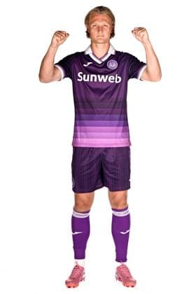 RSC Anderlecht Media Activities 22 07 2025 NEERPEDE, BELGIUM - JULY 22 : Dolberg Kasper forward of RSC Anderlecht pictured during a photoshoot during the RSC Anderlecht mediaday ahead of the Jupiler Pro League 2025-2026 season on July 22, 2025 in Neerpede, Belgium, 22 07 2025  Copyright: xTomasxSiskx