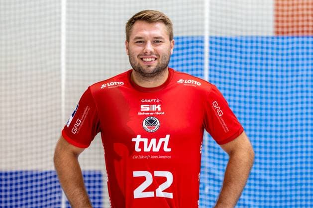 Kian Schwarzer (Eulen Ludwigshafen, 2. HBL, Saison 2025 2026) Copyright: xUdoxHerrmannx