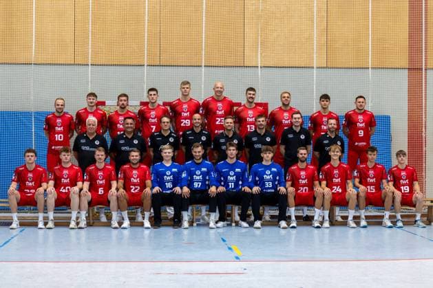 Die Mannschaft der Eulen Ludwigshafen (2. Handball-Bundesliga) für die neue Saison 2025 2026 Copyright: xUdoxHerrmannx
