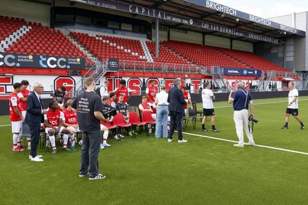 MAASTRICHT , 23-07-2025 , Stadium de Geusselt , season 2025 2026 , Dutch Keuken Kampioen Divisie football , Photocall MVV Maastricht Photocall MVV  x30224691x Copyright: