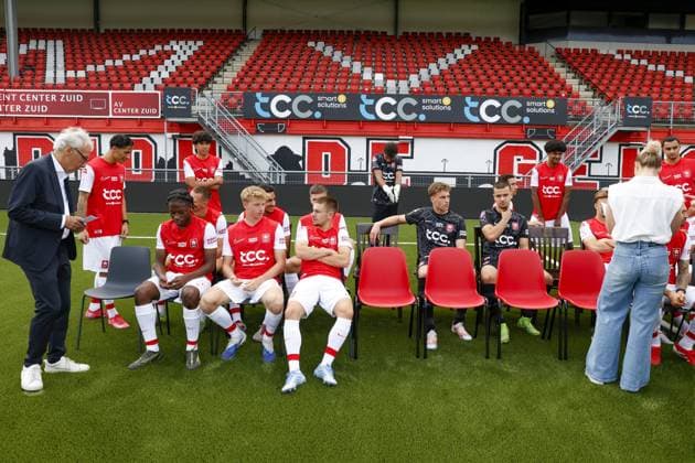 MAASTRICHT , 23-07-2025 , Stadium de Geusselt , season 2025 2026 , Dutch Keuken Kampioen Divisie football , Photocall MVV Maastricht Photocall MVV  x30224692x Copyright:
