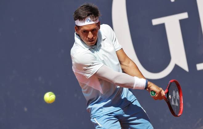 TENNIS - ATP, Tennis Herren Generali Open 2025 KITZBUEHEL,AUSTRIA,23.JUL.25 - TENNIS - ATP World Tour, Generali Open. Image shows Sebastian Baez (ARG).  GEPAxpictures xMatthiasxHauer