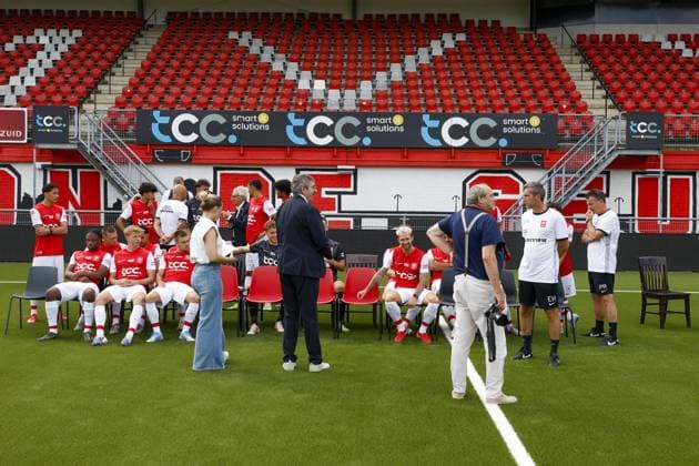 MAASTRICHT , 23-07-2025 , Stadium de Geusselt , season 2025 2026 , Dutch Keuken Kampioen Divisie football , Photocall MVV Maastricht Photocall MVV  x30224718x Copyright: