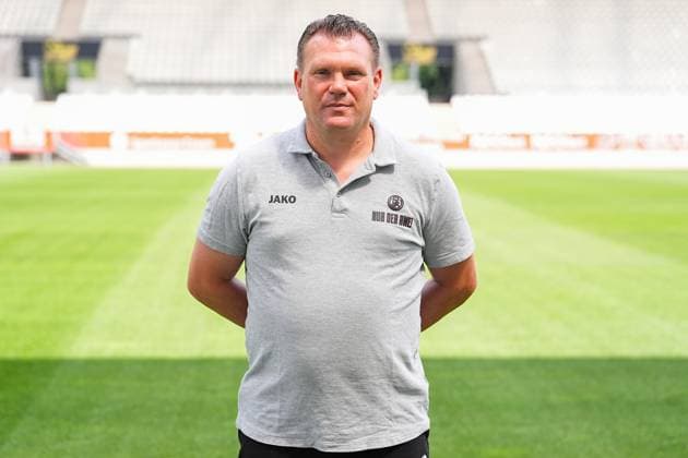 Uwe Koschinat (Cheftrainer); Rot-Weiss Essen; 3.Liga, Porträttermin 2025 2026, 22.07.2025 Nordrhein-Westfahlen Deutschland