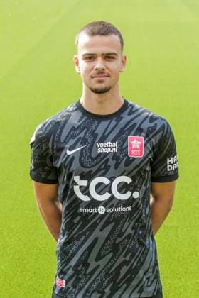 2025-07-23 MVV Maastricht - Photocall MAASTRICHT, NETHERLANDS - JULY 23: Nicola Rijnbout of MVV Maastricht during a Photocall of MVV Maastricht at Stadion De Geusselt on July 23, 2025 in Maastricht, Netherlands. Maastricht Stadion De Geusselt Netherlands Content not available for redistribution in The Netherlands directly or indirectly through any third parties. Copyright: xFrankxKerbuschx