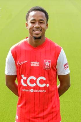 2025-07-23 MVV Maastricht - Photocall MAASTRICHT, NETHERLANDS - JULY 23: Ilano Silva Timas of MVV Maastricht during a Photocall of MVV Maastricht at Stadion De Geusselt on July 23, 2025 in Maastricht, Netherlands. Maastricht Stadion De Geusselt Netherlands Content not available for redistribution in The Netherlands directly or indirectly through any third parties. Copyright: xFrankxKerbuschx