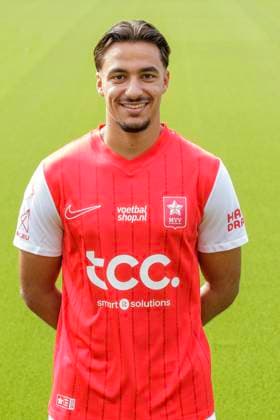 2025-07-23 MVV Maastricht - Photocall MAASTRICHT, NETHERLANDS - JULY 23: Adam Zalan of MVV Maastricht during a Photocall of MVV Maastricht at Stadion De Geusselt on July 23, 2025 in Maastricht, Netherlands. Maastricht Stadion De Geusselt Netherlands Content not available for redistribution in The Netherlands directly or indirectly through any third parties. Copyright: xFrankxKerbuschx