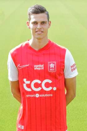 2025-07-23 MVV Maastricht - Photocall MAASTRICHT, NETHERLANDS - JULY 23: Wout Coomans of MVV Maastricht during a Photocall of MVV Maastricht at Stadion De Geusselt on July 23, 2025 in Maastricht, Netherlands. Maastricht Stadion De Geusselt Netherlands Content not available for redistribution in The Netherlands directly or indirectly through any third parties. Copyright: xFrankxKerbuschx