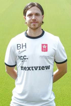 2025-07-23 MVV Maastricht - Photocall MAASTRICHT, NETHERLANDS - JULY 23: Bryan Heijnen of MVV Maastricht during a Photocall of MVV Maastricht at Stadion De Geusselt on July 23, 2025 in Maastricht, Netherlands. Maastricht Stadion De Geusselt Netherlands Content not available for redistribution in The Netherlands directly or indirectly through any third parties. Copyright: xFrankxKerbuschx