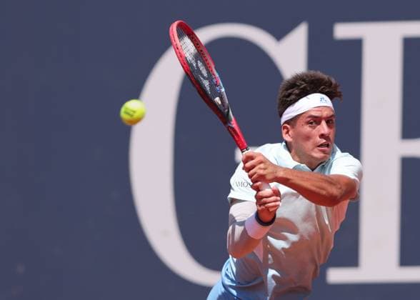Sebastian Baez (ARG), Herren Einzel, Gentlemen s Singles Tennis - Generali Open Kitzbuehel 2025 - ATP, Tennis Herren 250 - Kitzbuehler Tennis Club - Kitzbuehel - Tirol - Oesterreich - 23 July 2025. Copyright: xJuergenxHasenkopfx