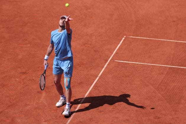 Yannick Hanfmann (GER), Herren Einzel, Gentlemen s Singles Tennis - Generali Open Kitzbuehel 2025 - ATP, Tennis Herren 250 - Kitzbuehler Tennis Club - Kitzbuehel - Tirol - Oesterreich - 23 July 2025. Copyright: xJuergenxHasenkopfx