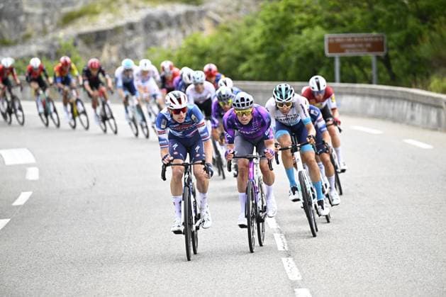 Dutch Pascal Eenkhoorn of Soudal Quick-Step pictured in action during stage 17 of the 2025 Tour de France cycling race, from Bollene to Valence (161km), on Wednesday 23 July 2025 in France. The 112th edition of the Tour de France starts on Saturday 5 July in Lille, France, and will finish in Paris, France on the 27th of July. JASPERxJACOBS  x129857845x
