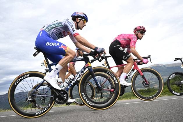 Dutch Mick van Dijke of Red Bull-BORA-Hansgrohe pictured in action during stage 17 of the 2025 Tour de France cycling race, from Bollene to Valence (161km), on Wednesday 23 July 2025 in France. The 112th edition of the Tour de France starts on Saturday 5 July in Lille, France, and will finish in Paris, France on the 27th of July. JASPERxJACOBS  x129861391x
