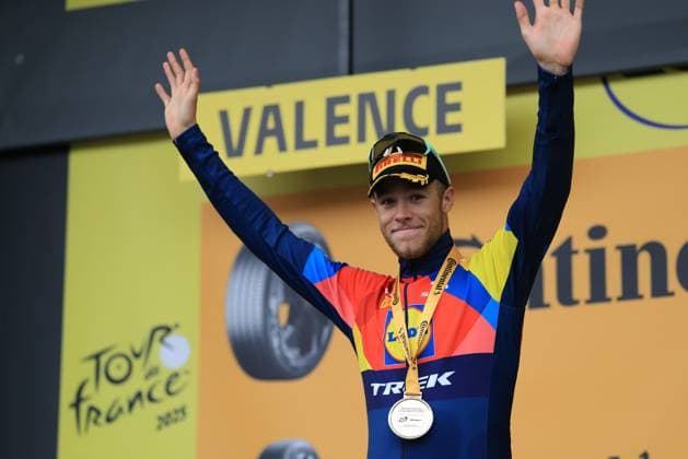 Tour de France - UCI Cycling Race 2025 Pierre Teyssot MAXPPP ; Tour de France - UCI Cycling Race 2025 in Valence, France on July 23, 2025. Stage 17 from Bollene to Valence - 160.4 km. Jonathan Milan (ITA) LTK wins the stage Pierre Teyssot Maxppp Valence Drome France  Copyright: xMAXPPPxPierrexTeyssotx TEP63495 TEP63495