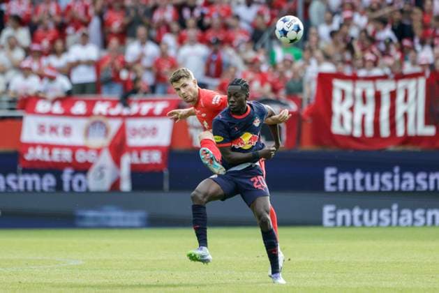 Champions Leauge Qualification 2025 SK Brann FC Red Bull Salzburg Bergen 20250723 Salzburgs Edmund Baidoo during the Champions Leauge qualifier between SK Brann and FC Red Bull Salzburg at Brann Stadium Photo Paul S Amundsen NTB Bergen Norway EDITORIAL USE ONLY RESTRICTED USE FOR BETTING COMPANIES  Copyright: xPaulxS.xAmundsenx xNTBx