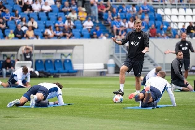 Florian Kohfeldt (SV Darmstadt 98, Trainer) gestikuliert, SV Darmstadt 98, Fussball, Saisoneröffnung mit Öffentlichen Training, 23.07.2025 SV Darmstadt 98, Fussball, Saisoneröffnung mit Öffentlichen Training, 23.07.2025 Darmstadt