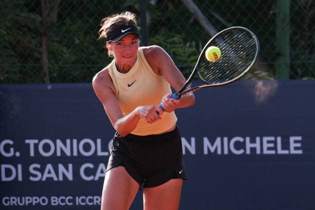Tara Wurth and Renata Jamrichova in action against Maryna Kolb and Nadiya Kolb during the 36th Palermo Ladies Open at Country Time Club during 36Â° Palermo Ladies Open, International Tennis match in Palermo, Italy, July 23 2025  Copyright: xFedericoxSerra IPAxSportx xipa-agency.netx xx IPA_60824642 IPA_Agency_IPA60824642