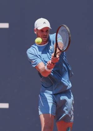 Yannick Hanfmann (GER), Herren Einzel, Gentlemen s Singles Tennis - Generali Open Kitzbuehel 2025 - ATP, Tennis Herren 250 - Kitzbuehler Tennis Club - Kitzbuehel - Tirol - Oesterreich - 23 July 2025. Copyright: xJuergenxHasenkopfx