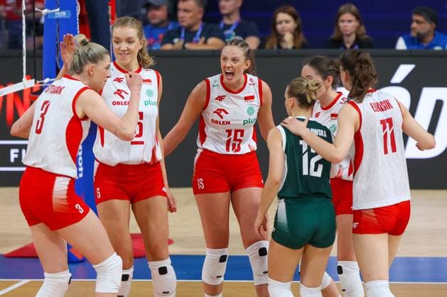 LODZ 23.07.2025 SIATKOWKA KOBIET LIGA NARODOW 2025 - MECZ CWIERCFINALOWY: POLSKA - CHINY --- WOMENS VOLLEYBALL NATIONS LEAGUE 2025 FINALS - QUARTERFINAL MATCH IN LODZ: POLAND - CHINA MAGDALENA STYSIAK AGNIESZKA KORNELUK MARTYNA CZYRNIANSKA ALEKSANDRA SZCZYGLOWSKA MARTYNA LUKASIK FOT. ANNA KLEPACZKO FOTOPYK NEWSPIX.PL --- newspix.pl 