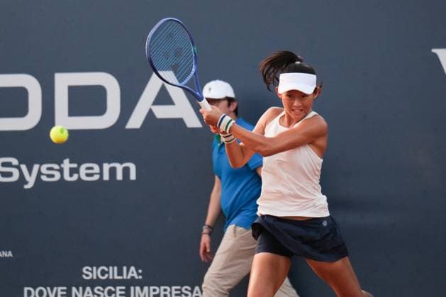 TENNIS - Internazionali di Tennis - 36° Palermo Ladies Open Miriana Tona and Noelia Zeballos in action against I-Husan Cho and Yi-Tsen Cho during the 36th Palermo Ladies Open at Country Time Club during 36Â° Palermo Ladies Open, International Tennis match in Palermo, Italy, July 23 2025 Palermo Italy  Copyright: xIPAxSport ABACAx