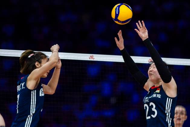 Women s Volleyball Nations League Finals 2025 Zixuan Zhang during the Woman™s Volleyball Nations League 2025 Quarter-finals match between Poland and China , at Atlas Arena in Lodz, Poland, on July 24, 2025. Lodz Poland  Copyright: xAndrzejxIwanczukx originalFilename:iwanczuk-womensvo250724_npUHV.jpg