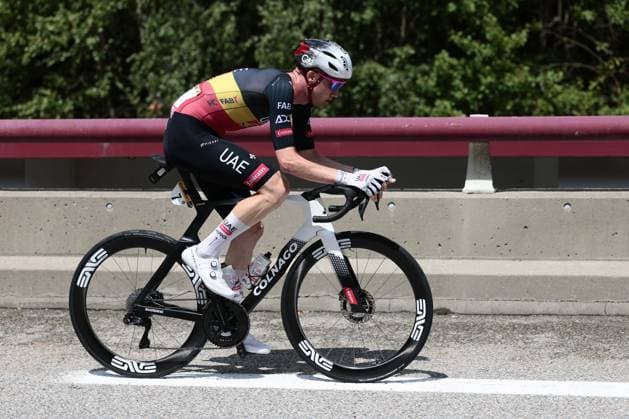 Belgian Tim Wellens of UAE Team Emirates pictured in action during stage 18 of the 2025 Tour de France cycling race, from Vif to Courchevel Col de la Loze, on Thursday 24 July 2025 in France. The 112th edition of the Tour de France starts on Saturday 5 July in Lille, France, and will finish in Paris, France on the 27th of July. POOLxLUCAxBETTINI  x129917625x