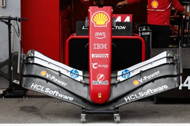 Ferrari Frontfluegel, Grosser Preis von Belgien, Motorsport, Formel 1, Saison 2025, 24.07.2025 Grosser Preis von Belgien, Motorsport, Formel 1, Saison 2025, 24.07.2025 Copyright: xEibner-Pressefoto AlexanderxNeisx EP_ANS