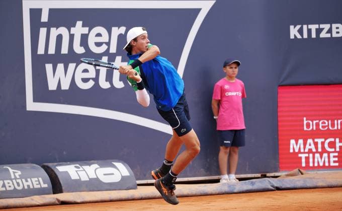 TENNIS - ATP, Tennis Herren Generali Open 2025 KITZBUEHEL,AUSTRIA,24.JUL.25 - TENNIS - ATP World Tour, Generali Open. Image shows Arthur Cazaux (FRA).  GEPAxpictures xMatthiasxHauer