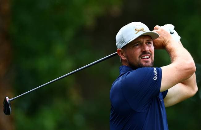 Bryson DeChambeau of USA during his round. LIV Golf UK, Pro-AM, Golf, JCB Golf & Country Club, Uttoxeter, UK - 24 Jul 2025Uttoxeter JCB Golf & Country Club United Kingdom EDITORIAL USE ONLY No use with unauthorised audio, video, data, fixture lists, club league logos or live services. Online in-match use limited to 120 images, no video emulation. No use in betting, games or single club league player publications. Copyright: xJamesxMarsh Shutterstockx 15410870h