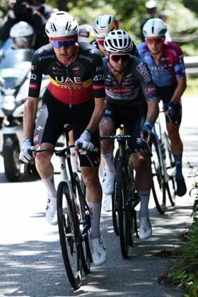 Belgian Tim Wellens of UAE Team Emirates pictured in action during stage 18 of the 2025 Tour de France cycling race, from Vif to Courchevel Col de la Loze, on Thursday 24 July 2025 in France. The 112th edition of the Tour de France starts on Saturday 5 July in Lille, France, and will finish in Paris, France on the 27th of July. POOLxLUCAxBETTINI  x129921203x