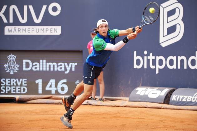 TENNIS - ATP, Tennis Herren Generali Open 2025 KITZBUEHEL,AUSTRIA,24.JUL.25 - TENNIS - ATP World Tour, Generali Open. Image shows Arthur Cazaux (FRA).  GEPAxpictures xMatthiasxHauer