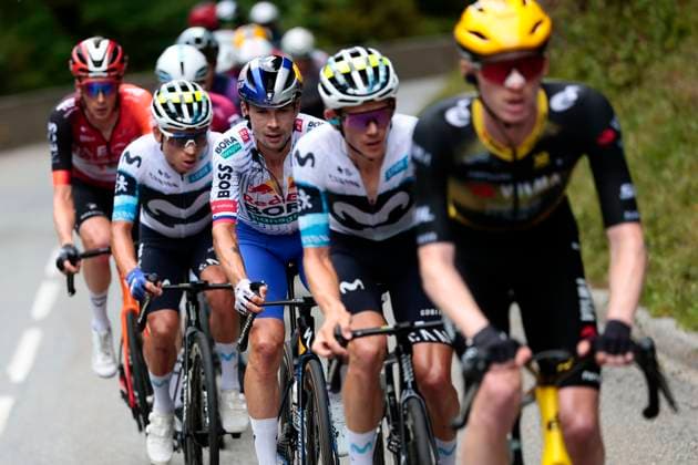 Tour de France 2025 Stage 18 COURCHEVEL COL DE LA LOZE, FRANCE - JULY 24 : Roglic Primoz (SLO) of Red Bull - BORA - Hansgrohe during stage 18 of the 112th edition of Tour de France an UCI World Tour 2.UWT cycling road race stage for Men Elite of 171 km with start in Vif and finish in Courchevel Col de la Loze on July 24, 2025 in Courchevel Col de la Loze, France, 24 07 2025 ( Motordriver Kenny Verfaillie - Courchevel Col de la Loze France  Copyright: xLucaxBettinix