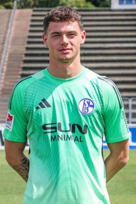 24.07.2025, Fussball, 2. Bundesliga, Saison 2025 2026, FC Schalke 04, Luca Podlech (FC Schalke 04) Gelsenkirchen Parkstadion NRW Deutschland xRHR-FOTO TRx