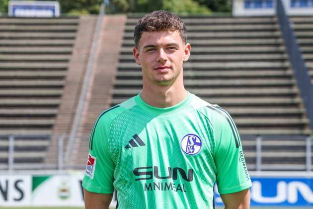 24.07.2025, Fussball, 2. Bundesliga, Saison 2025 2026, FC Schalke 04, Luca Podlech (FC Schalke 04) Gelsenkirchen Parkstadion NRW Deutschland xRHR-FOTO TRx