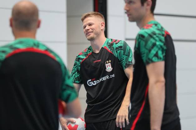 24.07.2025, xgox, Handball - Daikin HBL SC Magdeburg - Trainingsauftakt Saison 2025 26 emspor, v.l. Sebastian Barthold (Magdeburg,) Magdeburg