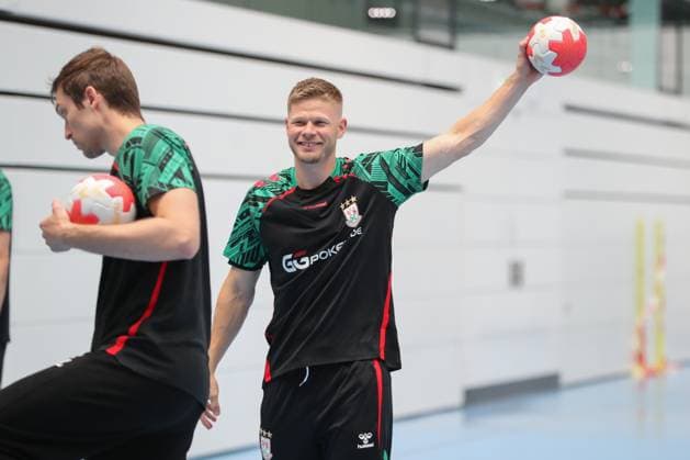 24.07.2025, xgox, Handball - Daikin HBL SC Magdeburg - Trainingsauftakt Saison 2025 26 emspor, v.l. Sebastian Barthold (Magdeburg,) Magdeburg