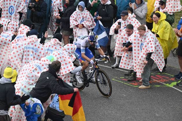 24-07-2025 Tour De France; Tappa 18 Vif - Col De La Loze; 2025, Red Bull - Bora Hansgrohe; Lipowitz, Florian; Col De La Loze; 