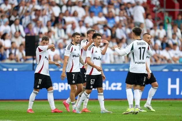 OSTRAWA 24.07.2025 PIERWSZY MECZ II RUNDA ELIMINACYJNA LIGA EUROPY SEZON 2025 26: BANIK OSTRAWA - LEGIA WARSZAWA --- UEFA EUROPA LEAGUE SECOND QUALIFYING ROUND FIRST MATCH: BANIK OSTRAVA - LEGIA WARSAW KACPER CHODYNA PAWEL WSZOLEK BARTOSZ KAPUSTKA ILJA SZKURIN FOT. PIOTR KUCZA FOTOPYK NEWSPIX.PL --- newspix.pl 