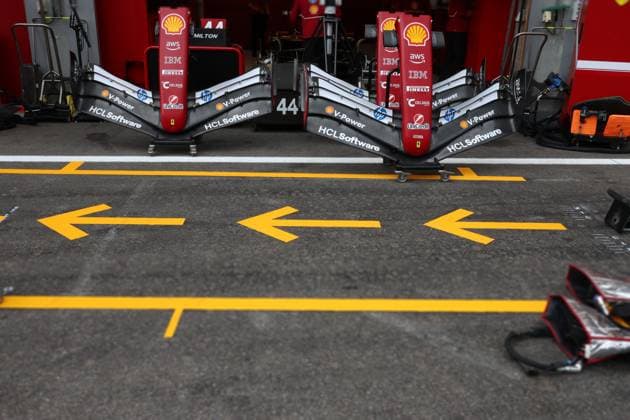 Ferrari pit during the 2025 Formula One Belgian Grand Prix, 13th round of the 2025 Formula 1 World Championship, WM, Weltmeisterschaft taking place from July 25 to 27, 2025 on the Spa-Francorchamps circuit (BEL) (Photo by Philippe Nanchino Eurasia Images) Stavelot Circuit of Spa-Francorchamps Belgium