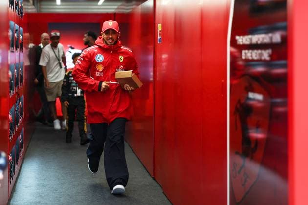 44 Lewis Hamilton (GBR) Scuderia Ferrari HP (ITA) SF25 Ferrari during the 2025 Formula One Belgian Grand Prix, 13th round of the 2025 Formula 1 World Championship, WM, Weltmeisterschaft taking place from July 25 to 27, 2025 on the Spa-Francorchamps circuit (BEL) (Photo by Philippe Nanchino Eurasia Images) Stavelot Circuit of Spa-Francorchamps Belgium