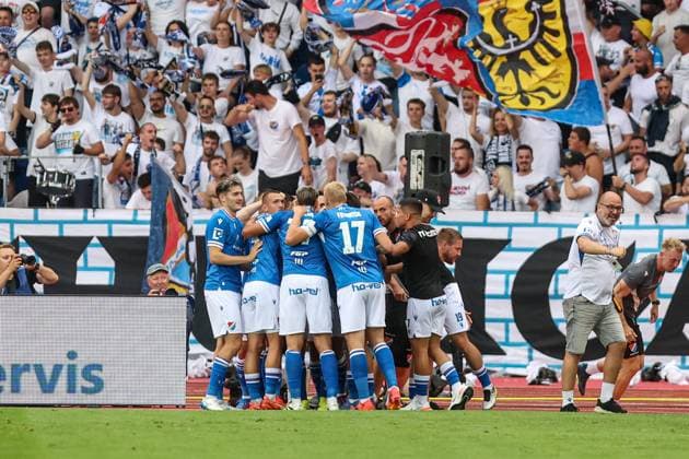 24.07.2025 OSTRAWA MECZ II RUNDY ELIMINACJI LIGI EUROPY BANIK OSTRAWA - LEGIA WARSZAWA --- FOOTBALL MATCH SECOND ROUND QUALIFICATIONS UEFA EUROPA LEAGUE BANIK OSTRAVA - LEGIA WARSZAWA NZ. RADOSC BANIK FOT. LUKASZ JURGA ARENA AKCJI NEWSPIX.PL --- newspix.pl 