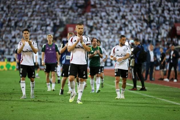 OSTRAWA 24.07.2025 PIERWSZY MECZ II RUNDA ELIMINACYJNA LIGA EUROPY SEZON 2025 26: BANIK OSTRAWA - LEGIA WARSZAWA 2:2 --- UEFA EUROPA LEAGUE SECOND QUALIFYING ROUND FIRST MATCH: BANIK OSTRAVA - LEGIA WARSAW 2:2 BARTOSZ KAPUSTKA RAFAL AUGUSTYNIAK PILKARZE LEGII FOT. PIOTR KUCZA FOTOPYK NEWSPIX.PL --- newspix.pl 